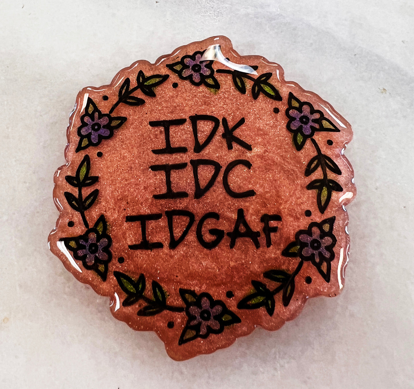 Snarky IDK Token Silicone Mold