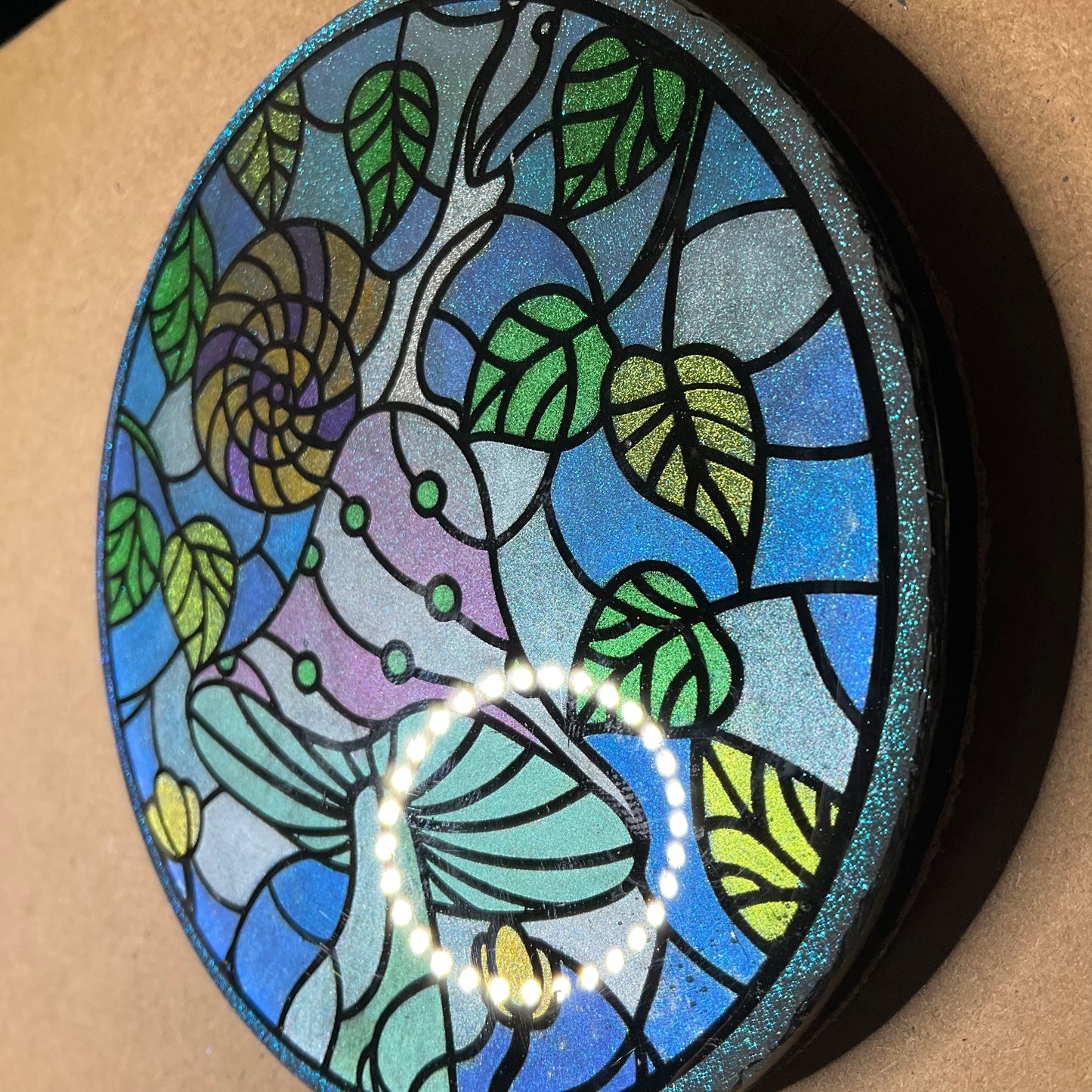 Sample Sale One Shroom Snail Resin Coaster