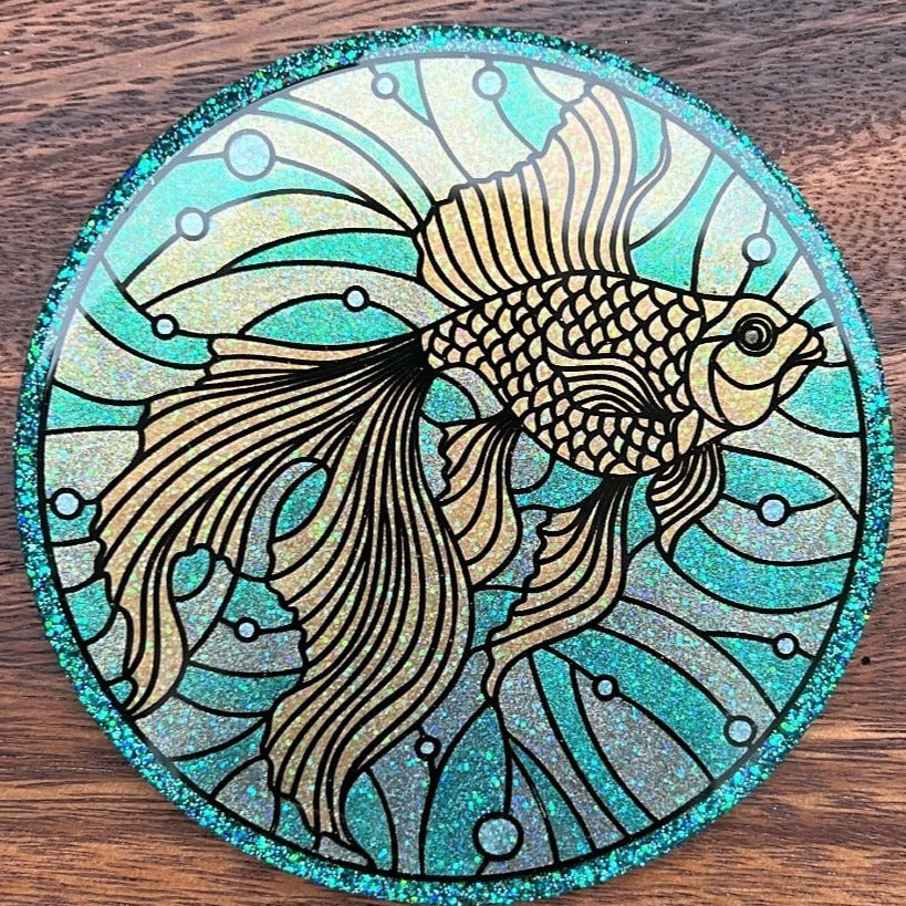 Fishy Right Coaster Silicone Mold