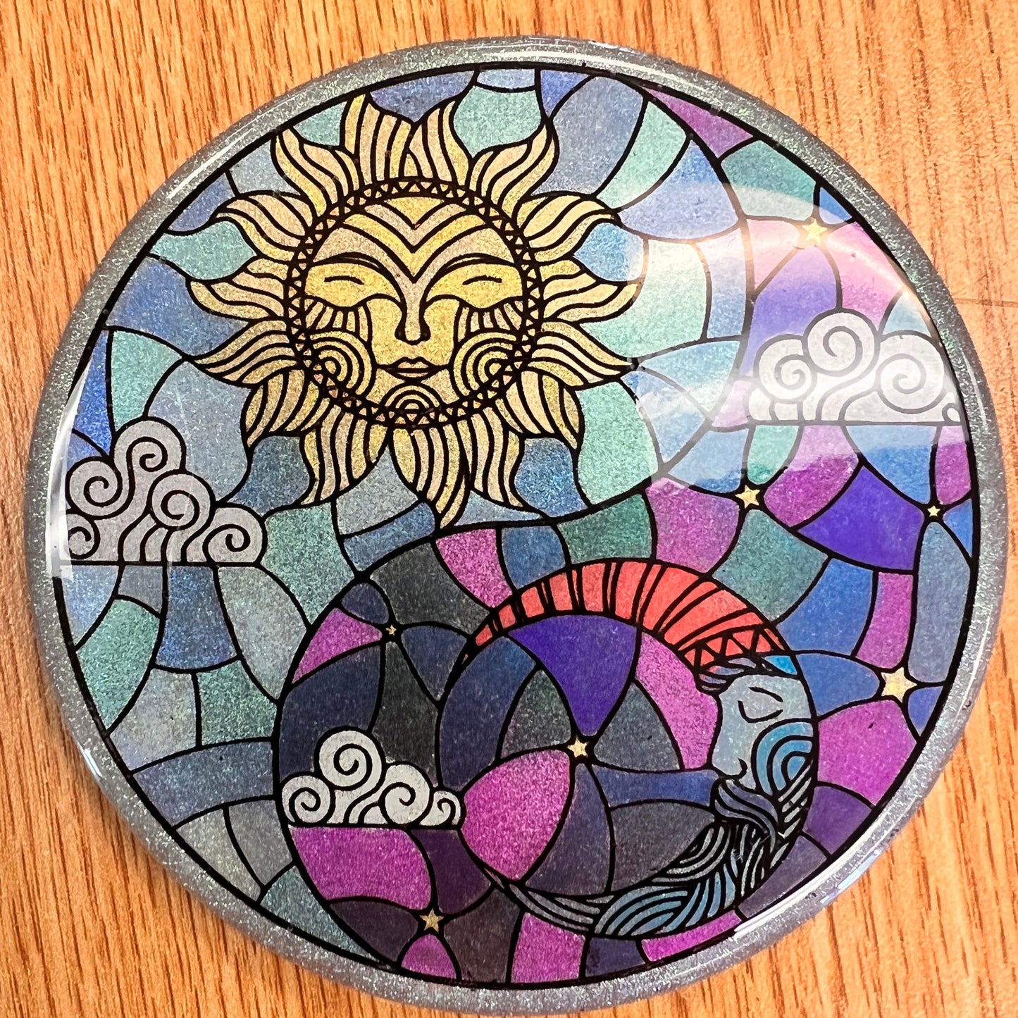 Yin Yang Sun/Moon Coaster Silicone Mold