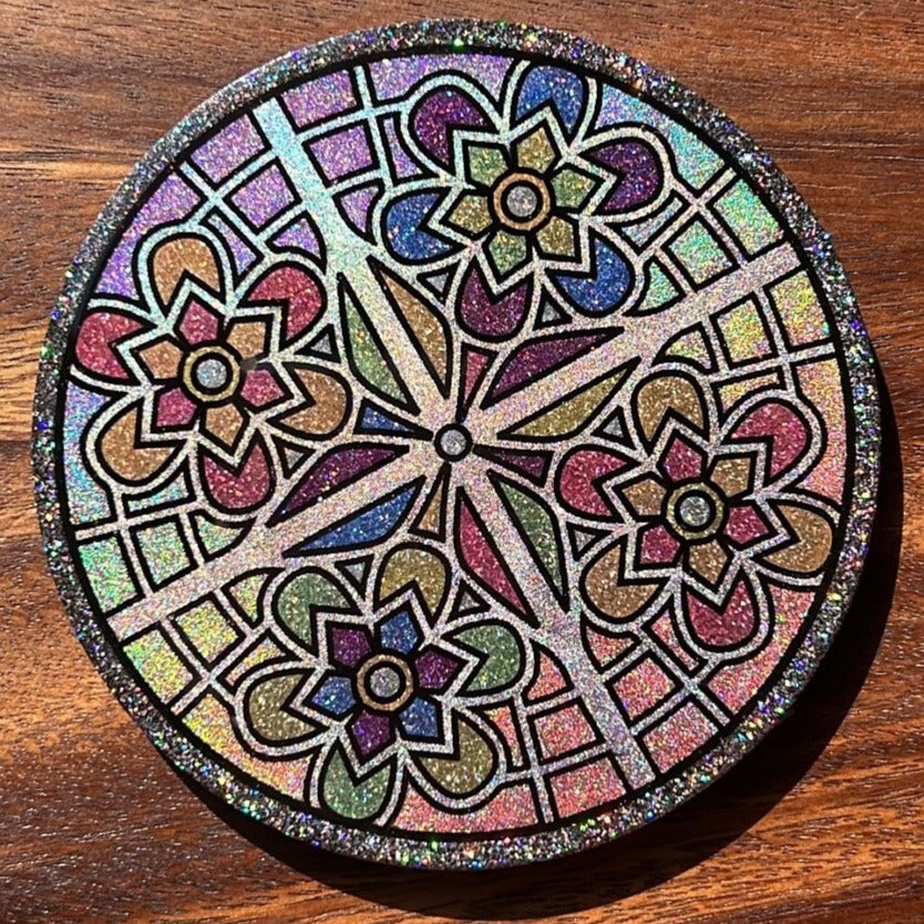 Stained Glass Window Coaster Silicone Mold