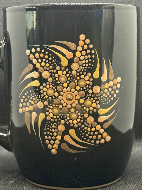 Azzie’s Hand Painted Zen Dot Mandala 12oz. Coffee Mug