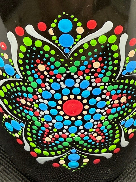 Azzie’s Hand Painted Zen Dot Mandala 12oz. Coffee Mug