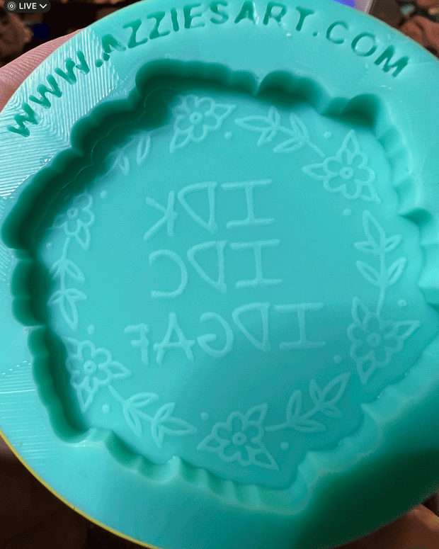 Snarky IDK Token Silicone Mold