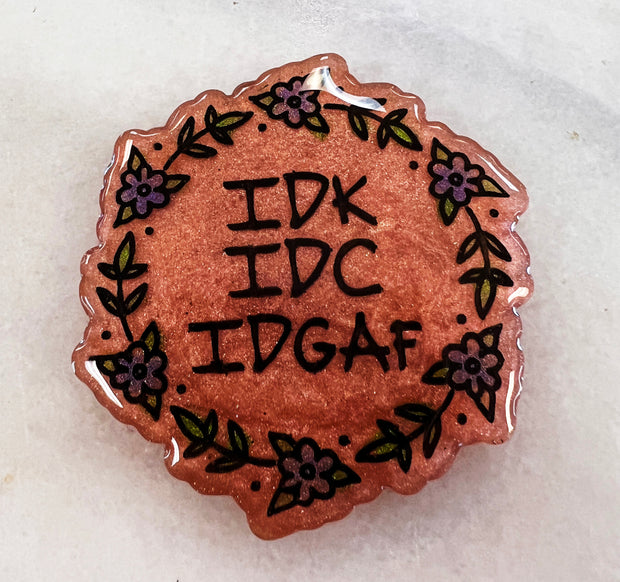 Snarky IDK Token Silicone Mold