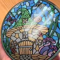 Sample Gnome Home Resin Coaster