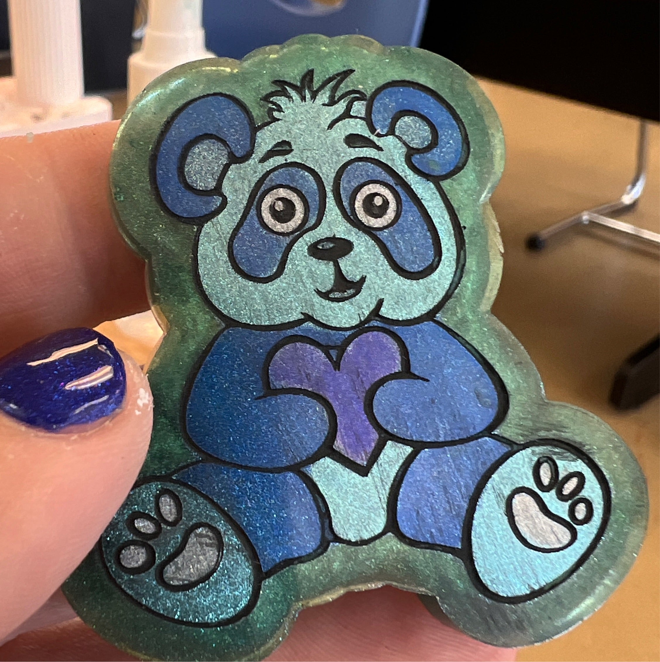 Hobnobber Panda McPanderson Silicone Mold
