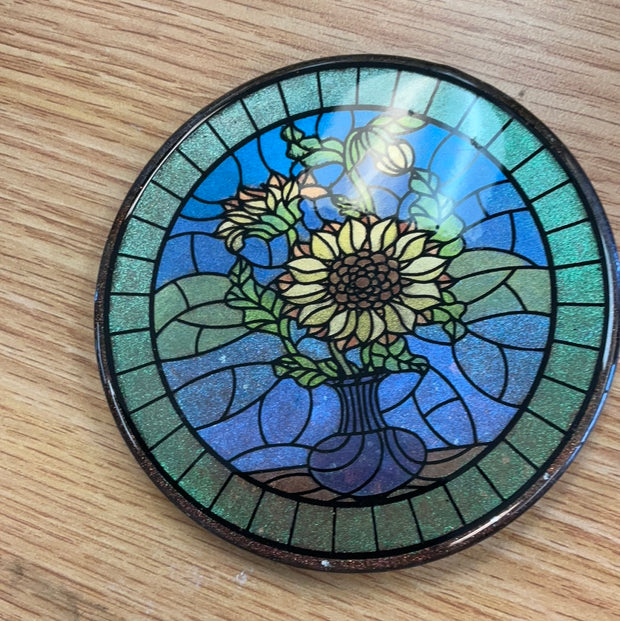 Sample Unreleased Flower Resin Coaster