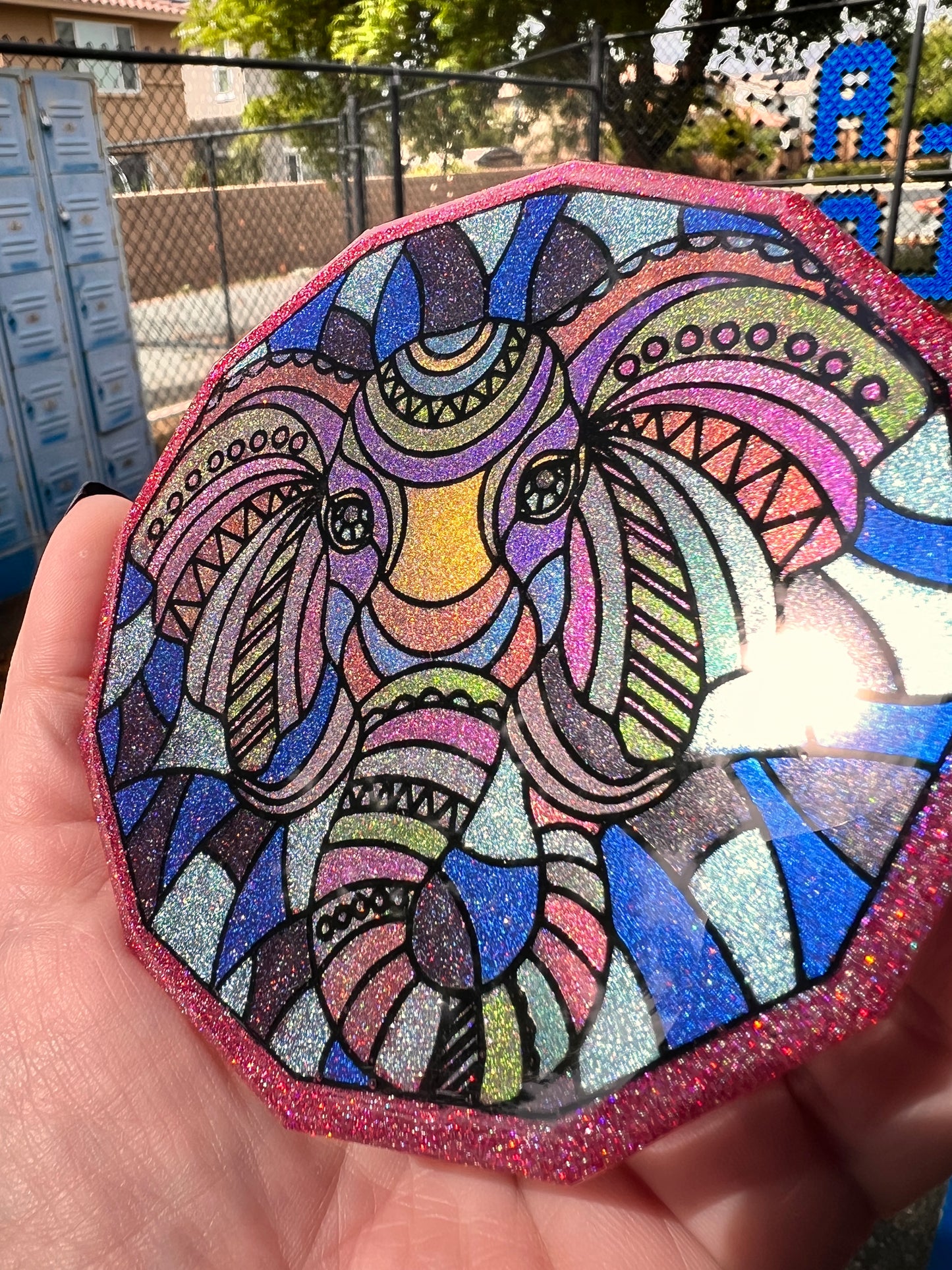 Polygon Elephant Coaster Silicone Mold