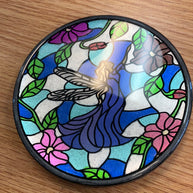 Sample Stained Glass Fairy Resin Coaster