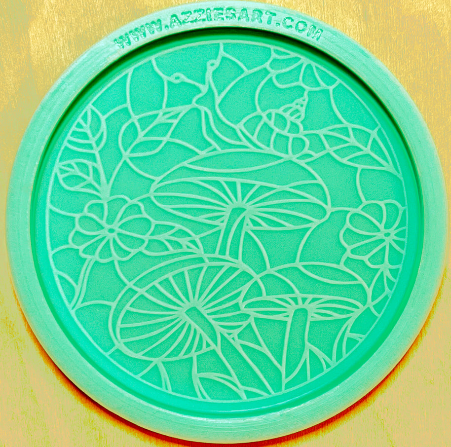 3 Shroom Snail Coaster Silicone Mold