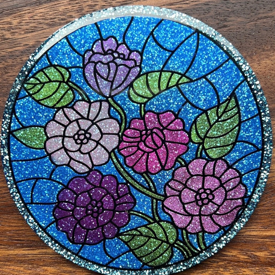 Floral Bouquet Coaster Silicone Mold
