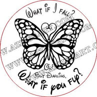 Discontinued - Azzie's What If I Fall Coaster Silicone Mold