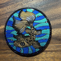 Fishy Left Coaster Silicone Mold