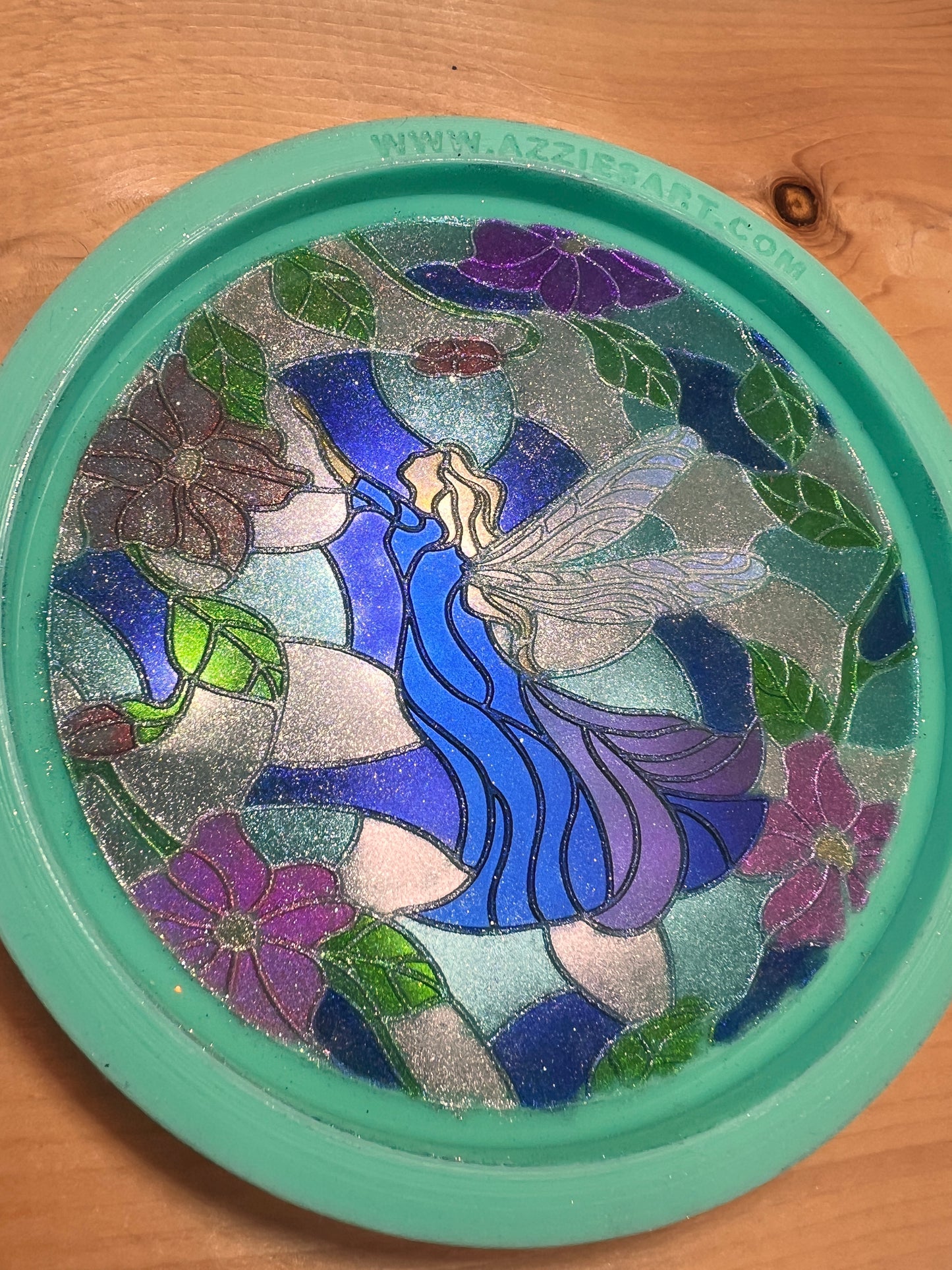 Stained Glass Fairy Coaster Silicone Mold