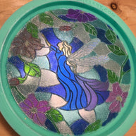 Stained Glass Fairy Coaster Silicone Mold