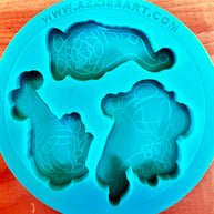 Rn'D's Set of 3 Gnomey Homies Silicone Mold