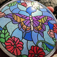 Stained Glass Butterfly Coaster Silicone Mold
