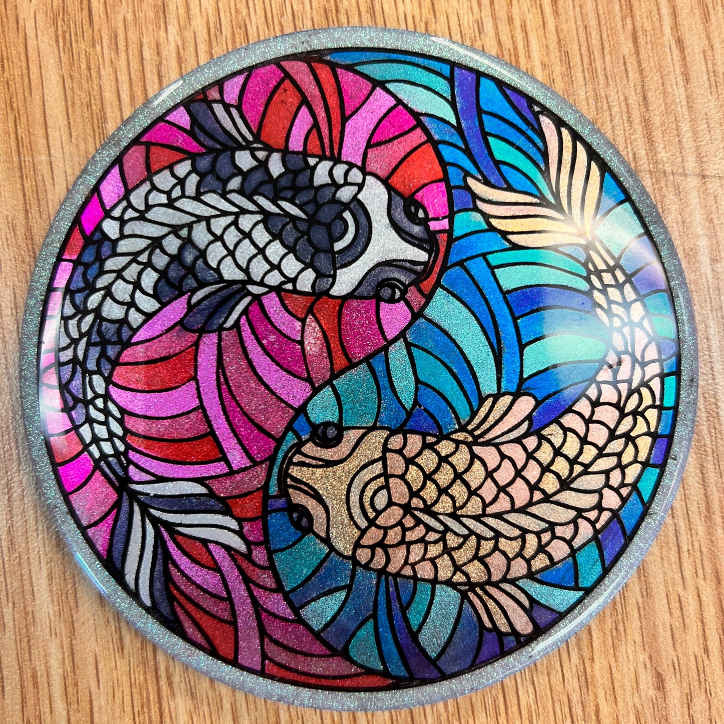 Yin Yang Koi Coaster Silicone Mold
