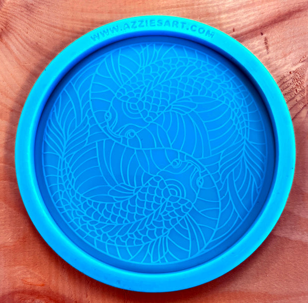 Yin Yang Koi Coaster Silicone Mold