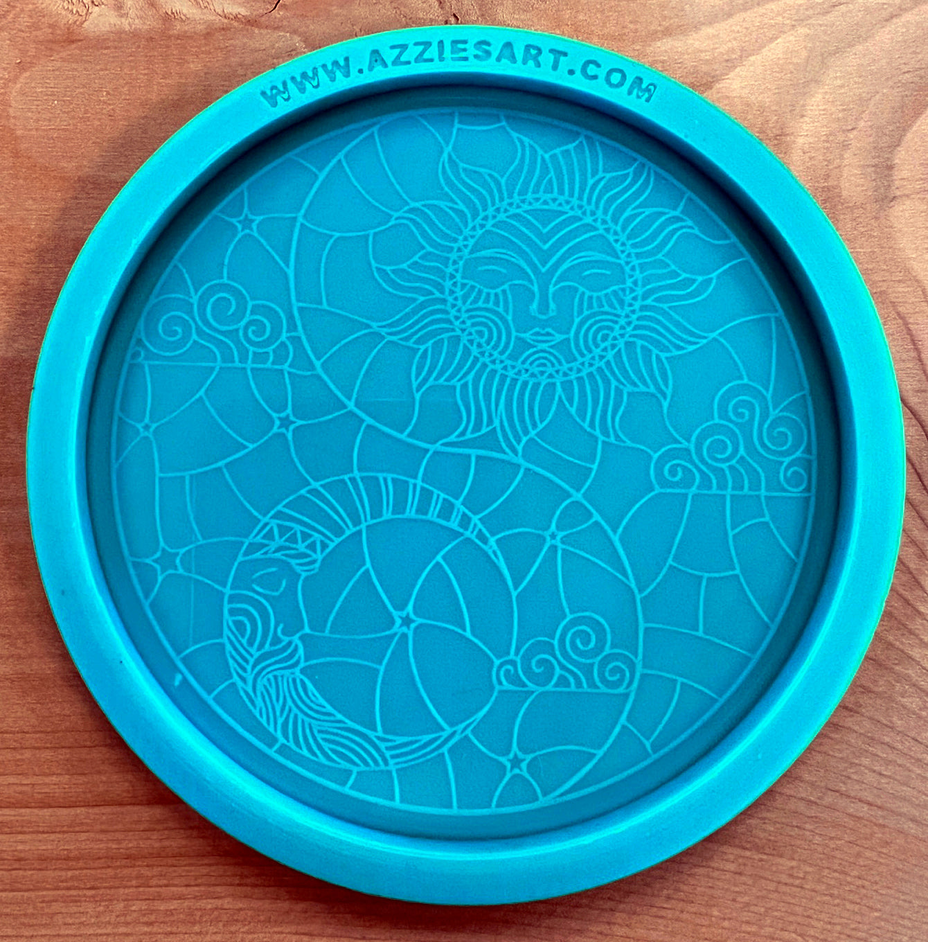 Yin Yang Sun/Moon Coaster Silicone Mold