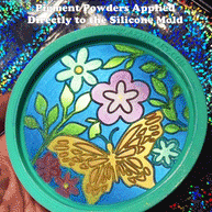 Butterfly Daisies Coaster Silicone Mold