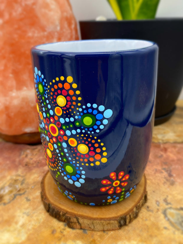 Hand Painted Zen Mandala 12oz Coffee Mug