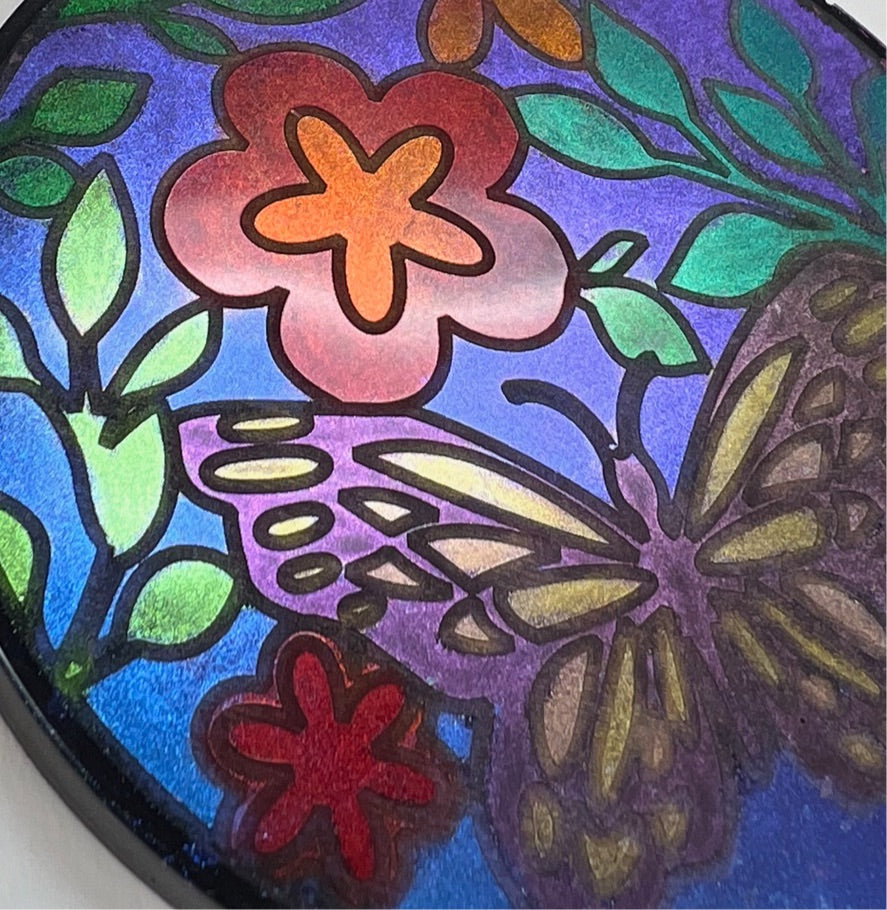 Butterfly Daisies Coaster Silicone Mold