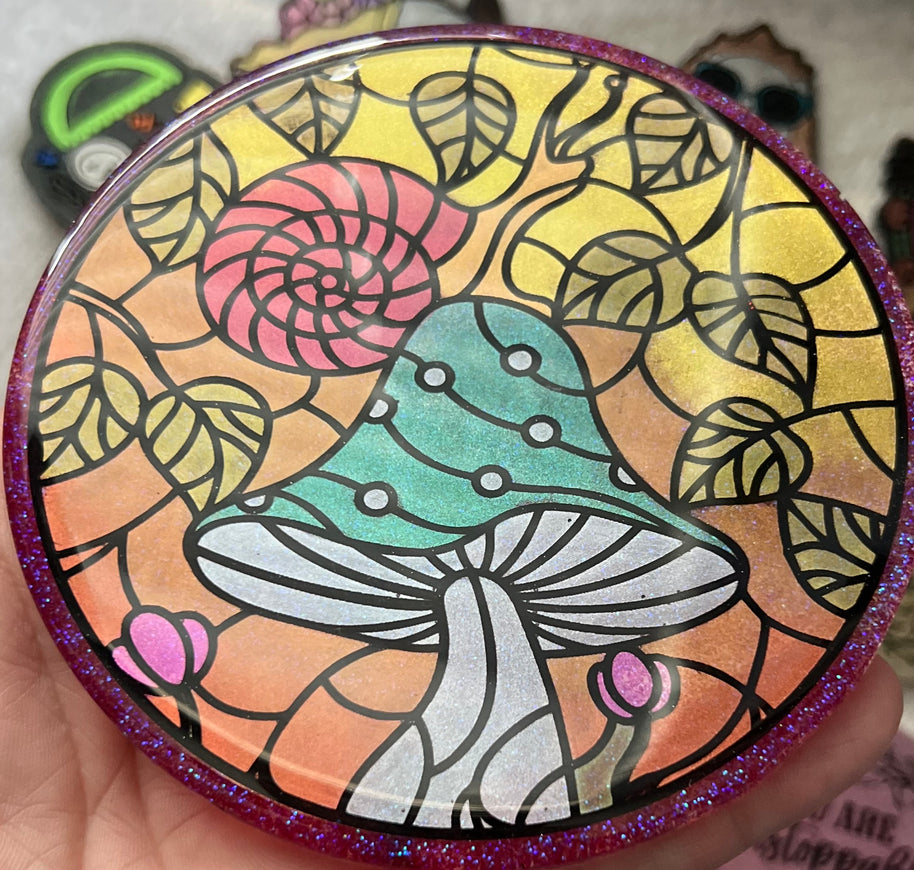 1 Shroom Snail Coaster Silicone Mold