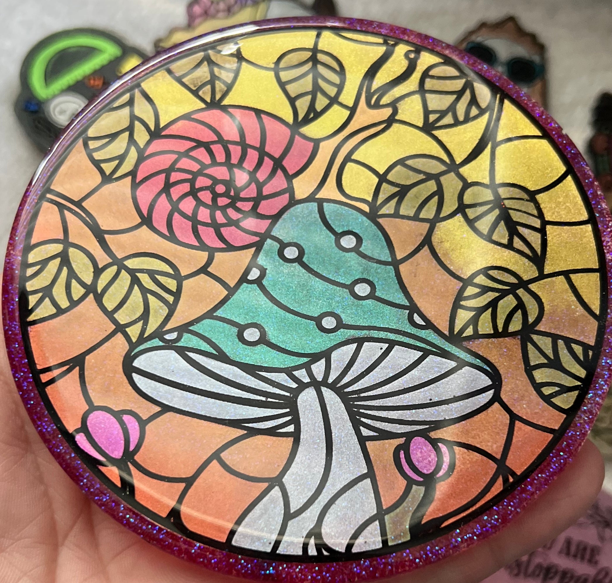 1 Shroom Snail Coaster Silicone Mold