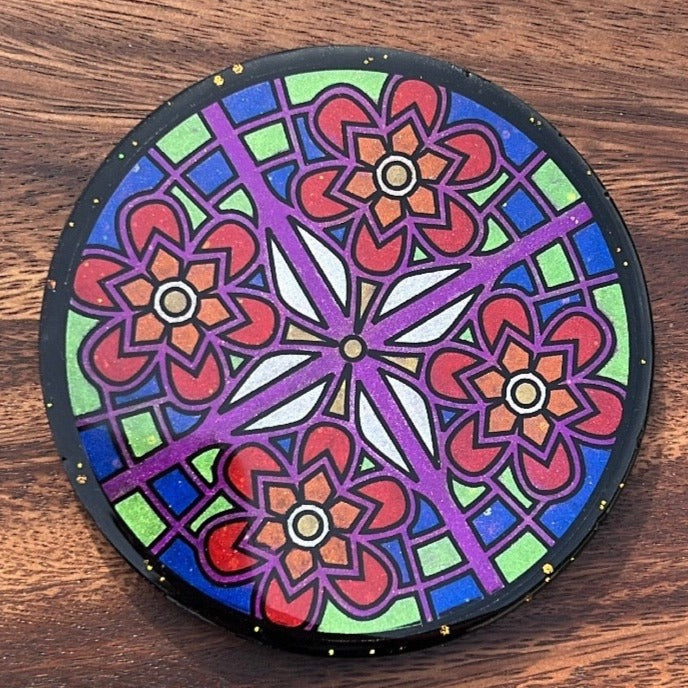 Stained Glass Window Coaster Silicone Mold
