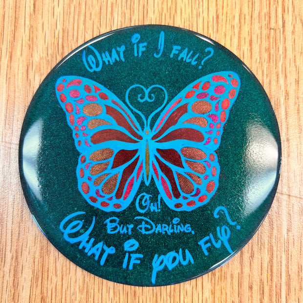 Discontinued - Azzie's What If I Fall Coaster Silicone Mold
